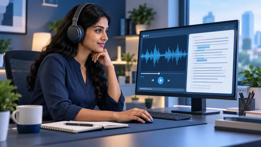 Audio Transcriptionist role illustration