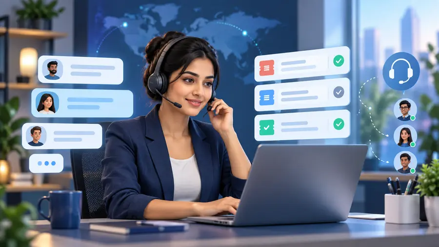 Customer Support Representative role illustration
