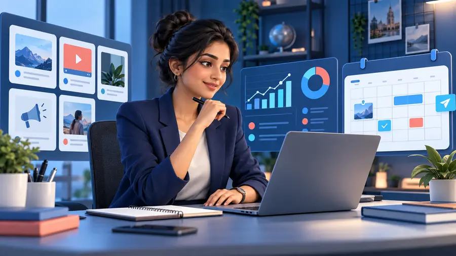 Digital Marketing Assistant role illustration