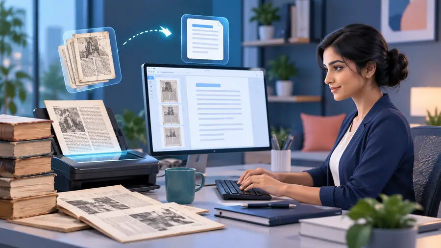 E-Book Typing Specialist role illustration