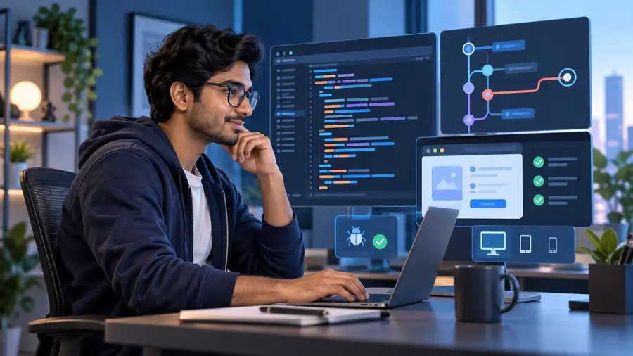 Junior Software Developer role illustration