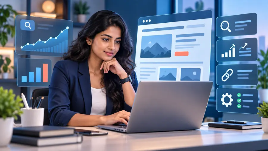 SEO Assistant role illustration