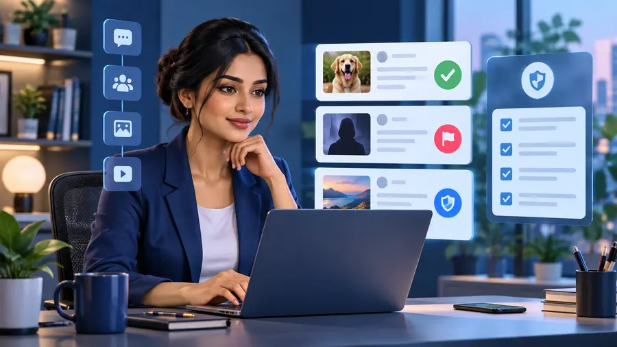 Social Media Moderator role illustration