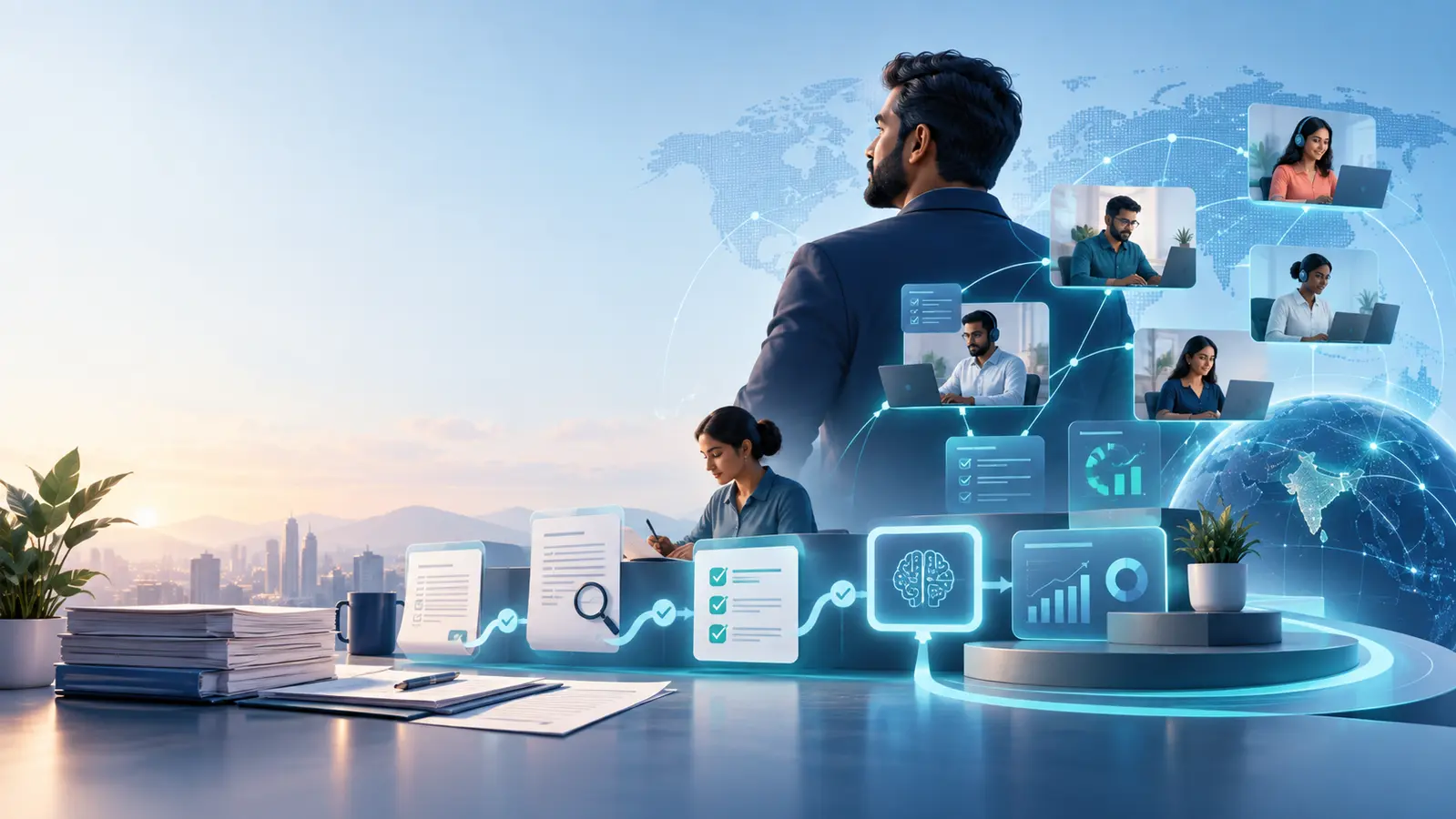 About us: Hire in Global remote operations illustration