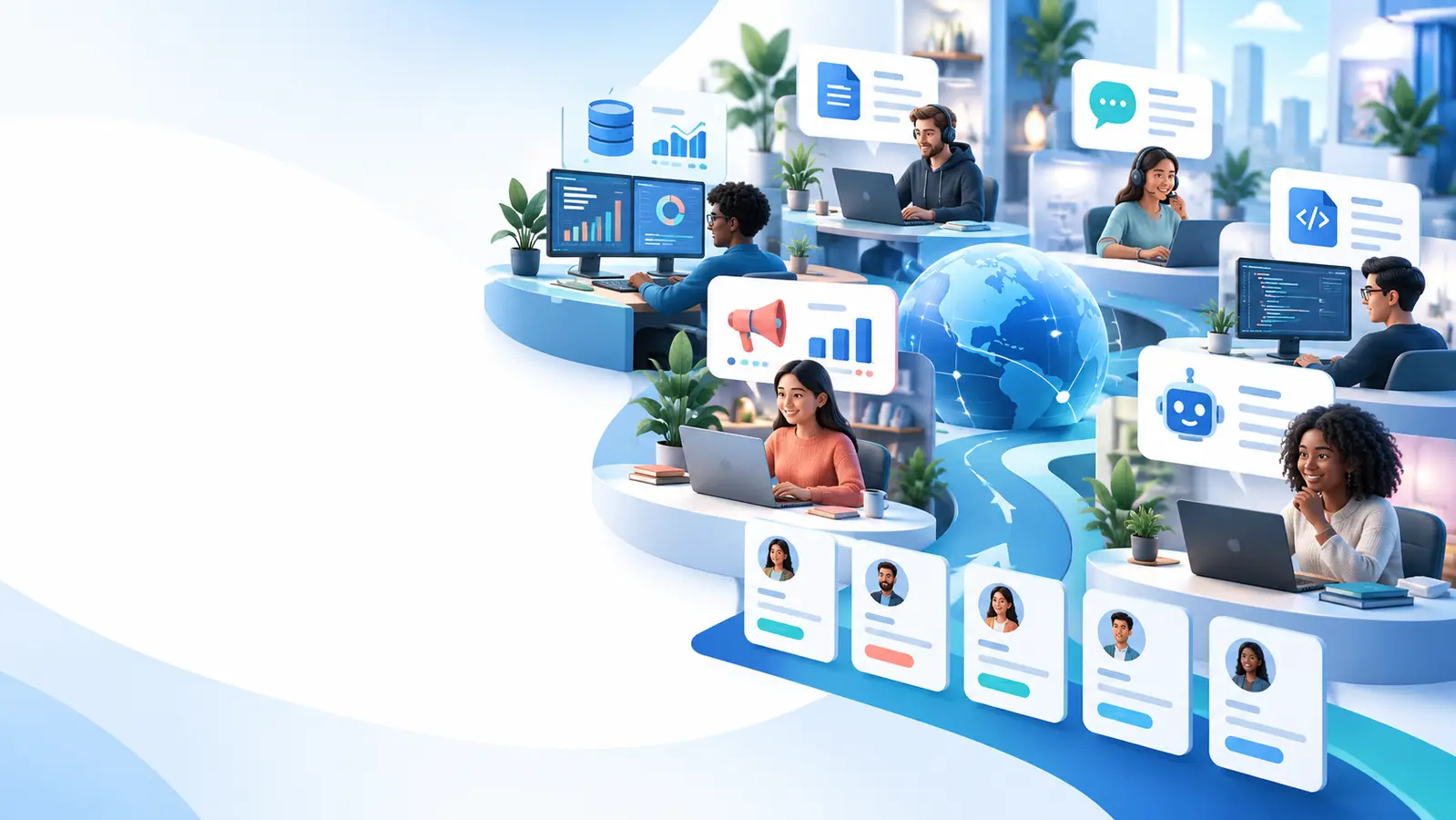 Illustrative overview of remote digital job categories